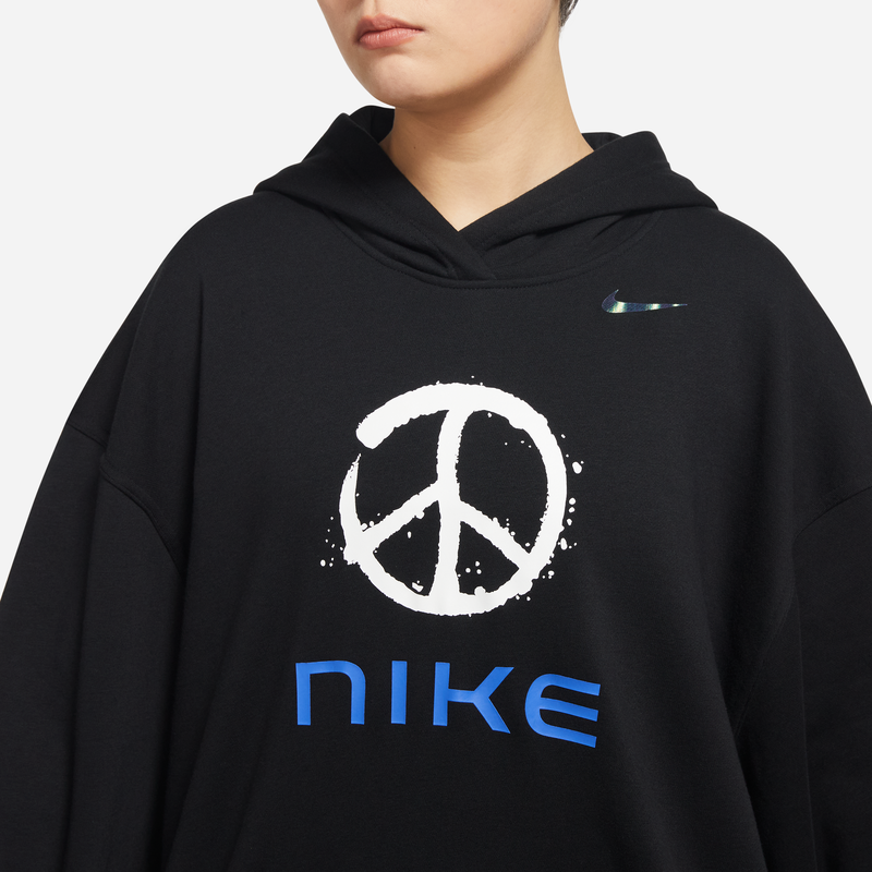 nike耐克sportswear 女子针织连帽套头衫宽松帽衫卫衣fb1823-010