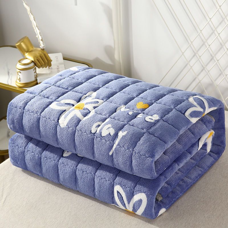 冬季法兰绒珊瑚绒床单加绒床上铺毛毯铺床防滑绒毯子床垫床毯法莱
