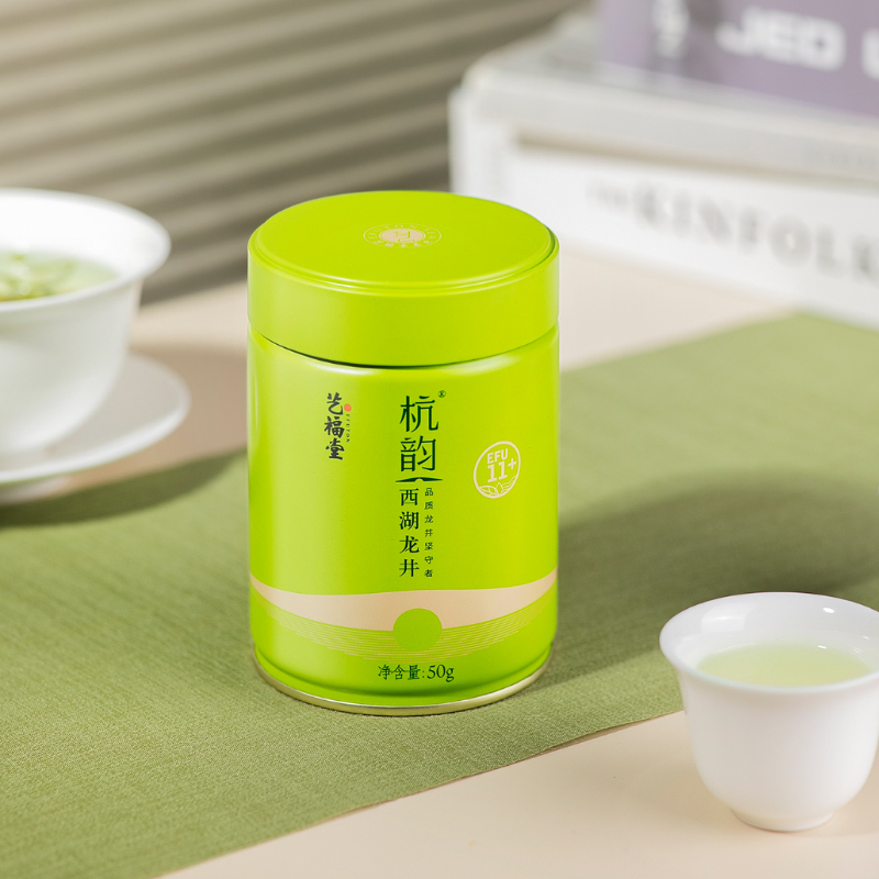 [2021新茶]艺福堂茶叶西湖龙井茶明前特级新茶杭韵EFU11+杭州绿茶散装50g