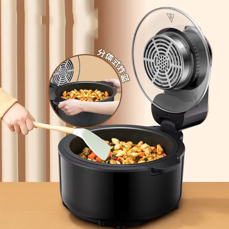 山本 空气炸锅 电炸锅 可视化窗口 不粘锅涂层 抽拉式 功率1350W 220V 5L S-AK50L / 台高清大图