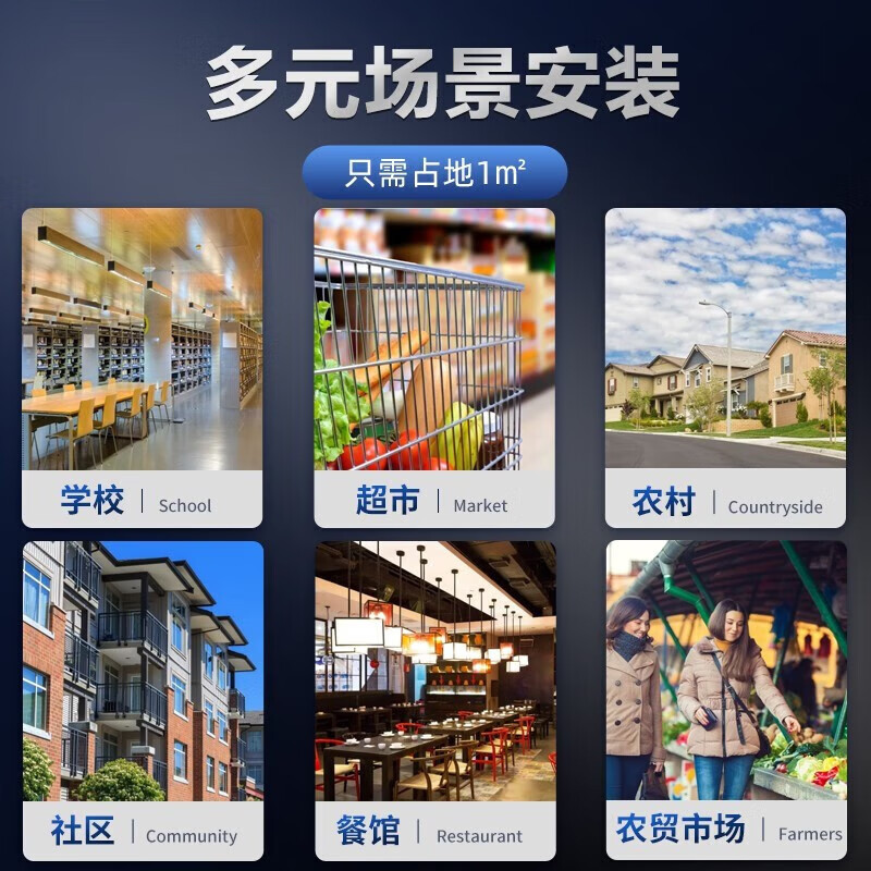 希力大型反渗透大容量双出水单位小区净水器社区自动售水机直饮水站XL-800G-S22(双出水口款)