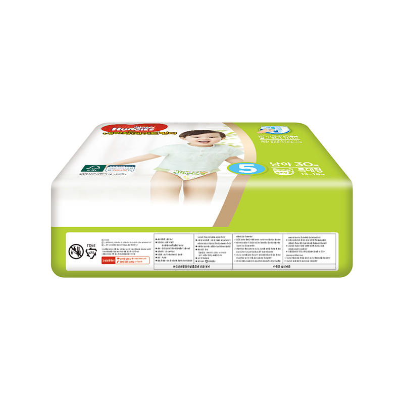 好奇(Huggies)天然之选拉拉裤 加大号拉拉裤 XL30片 (12-17kg) 男宝 韩国原装进口