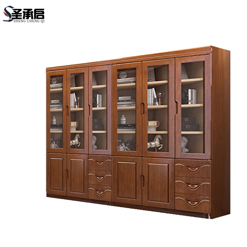 圣承启 办公柜 六门台高清大图