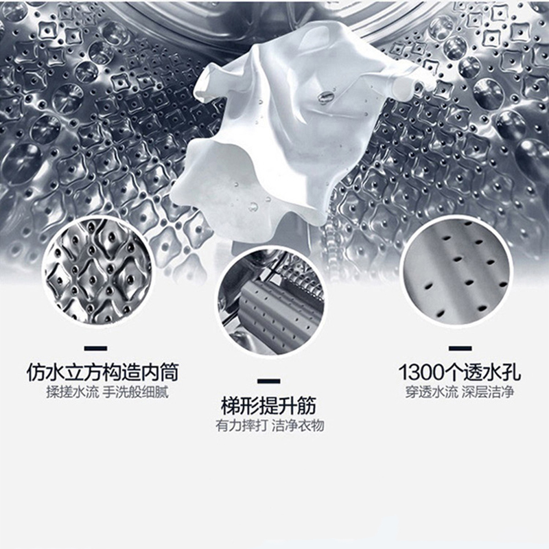 苏宁宜品*康佳10KG一级能效变频全自动滚筒洗衣机XQG100-BB001