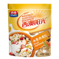 西麦 水果燕麦片450g 西澳阳光热冲营养早餐 非油炸非膨化 轻食代餐膳食纤维饱腹早餐