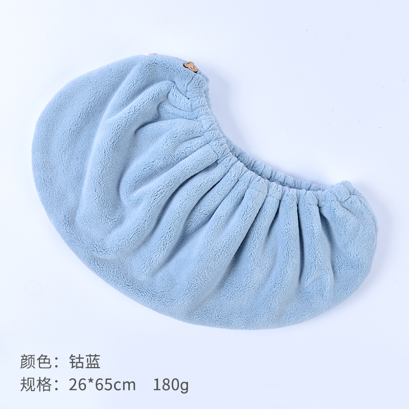 干发帽女超吸水速干加厚干发巾包头毛巾帽吸水干发浴巾冒 三维工匠 钴蓝色