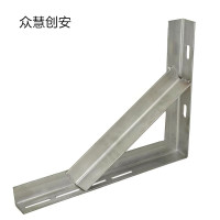 众慧创安 加宽镀锌角铁支架 货架三角架 固定支架 40*100cm 个