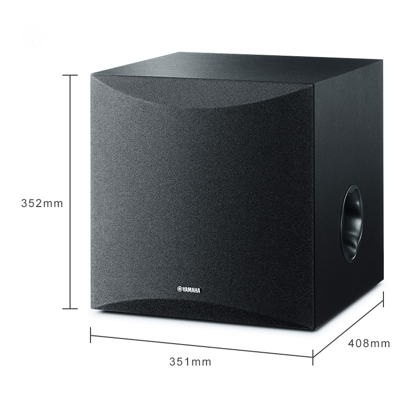 yamaha雅马哈nssw100家庭影院51家用有源重低音炮音箱10英寸黑色