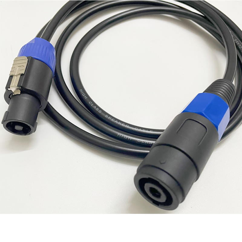 册视监控欧姆公对母音响Speakon公母线3米条高清大图