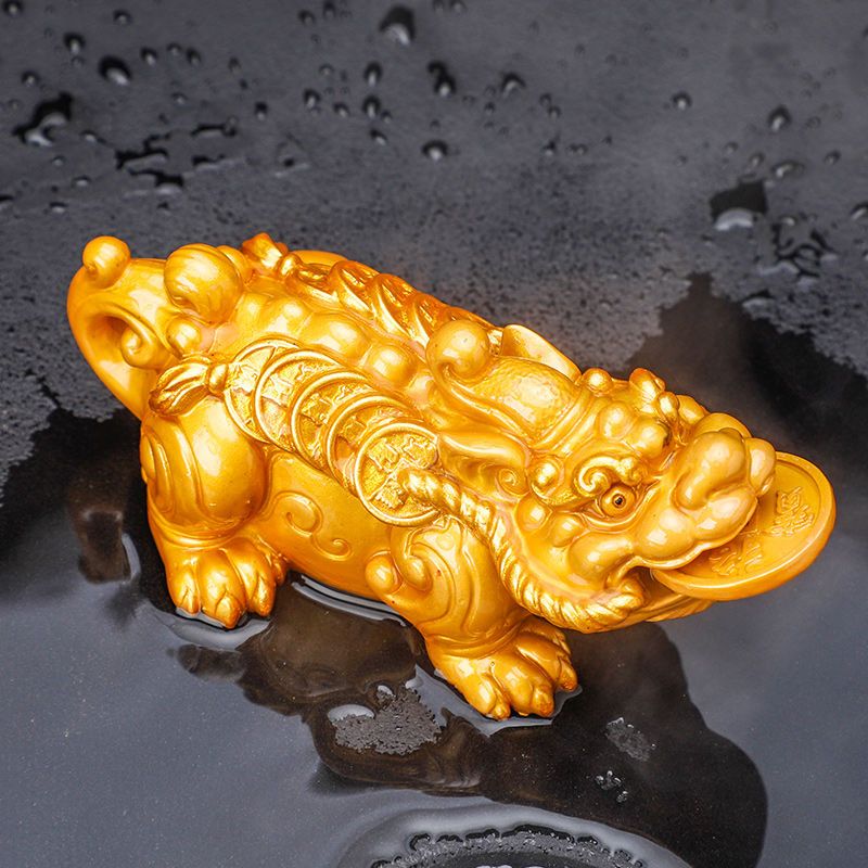 变色茶宠摆件招财貔貅创意茶玩功夫茶具茶盘配件可养茶道宠物饰品小号