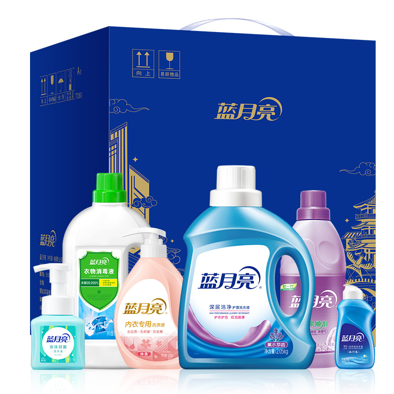 蓝月亮 清洁洗护套装六件套 4.39kg/套高清大图