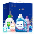 蓝月亮清洁套装（洁净洗+内衣洗+柔顺剂+衣物消毒液+泡沫洗手液+旅行装）六件套