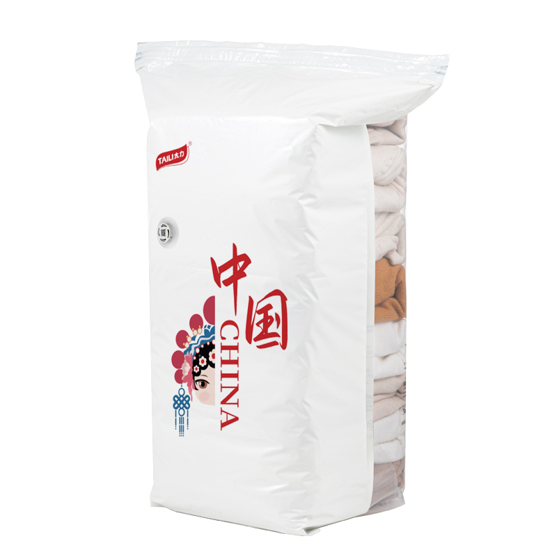 太力(TAILI) 中国红真空压缩收纳袋组合5件套AZ485特大立体*4+电泵高清大图
