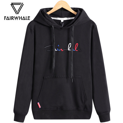 马克华菲卫衣男2019新款春季刺绣连帽套头衫男士外套上衣休闲男装