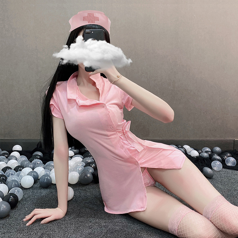 霏慕情趣内衣女角色扮演性感短裙女护士短袖制服大码套装女式情趣睡衣女士衣服成人用品7027
