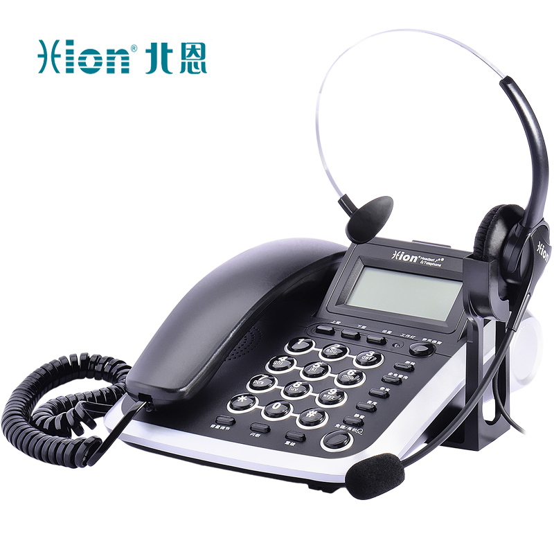 V200H 耳机电话机套装 适用话务员/客服/呼叫中心 单台装