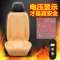 加热坐垫冬季单双座座垫座椅电褥子12V24V车载毛绒座垫