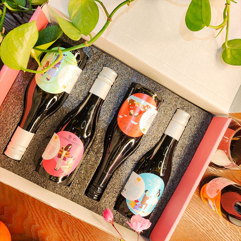 朗斐 至爱小酒6支 干红2干白2桃红2 ml葡萄酒