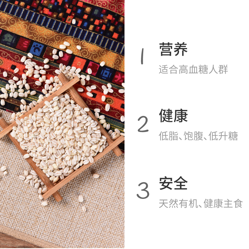 奇正青稞雪之清 五谷杂粮青稞米西藏特产高饱腹营养主食2.5kg