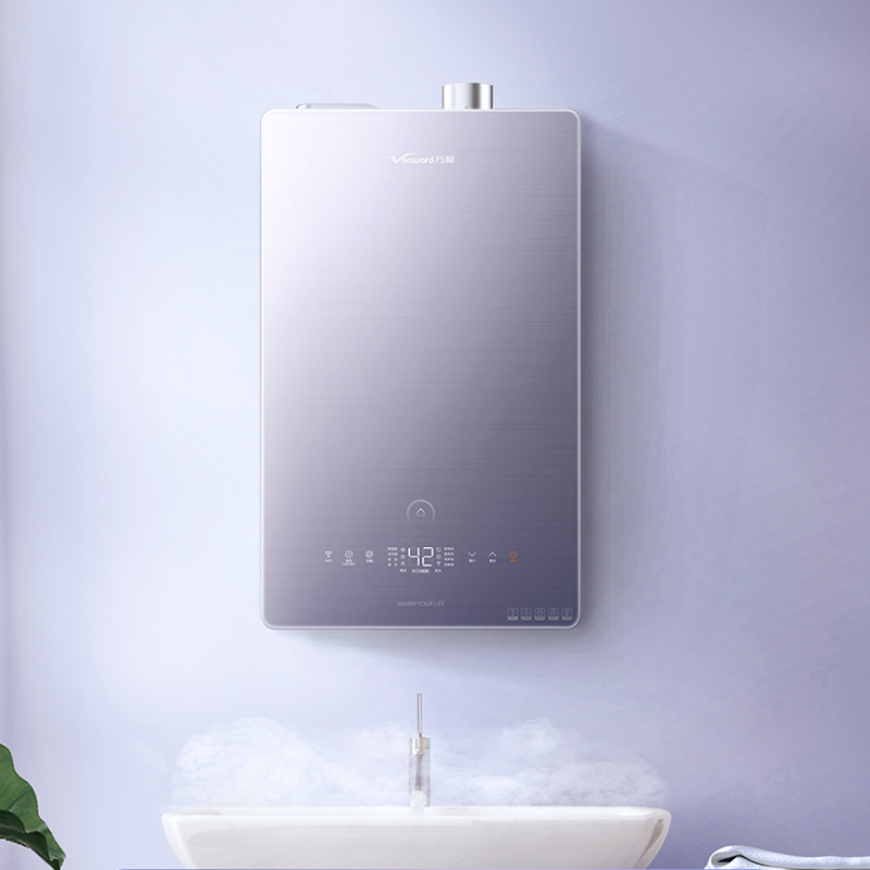 万和(Vanward) 20升/分钟触控恒温零冷水防冻燃气热水器 JSQ37-20YL4 钢化玻璃面板强排式二级能效高清大图