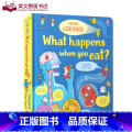 【正版】英文原版纸板书 Look Inside What Happens When You Eat看看你吃东西的时poo