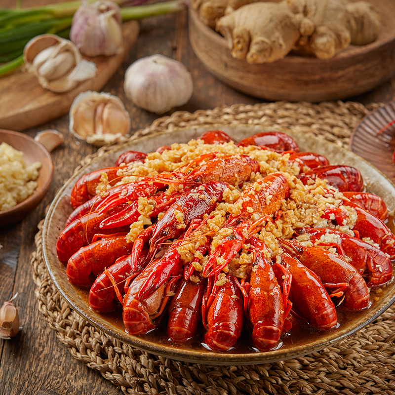 御鲜锋今年新虾 个大肉多 加热即食 麻辣小龙虾700g三个口味各一盒(麻