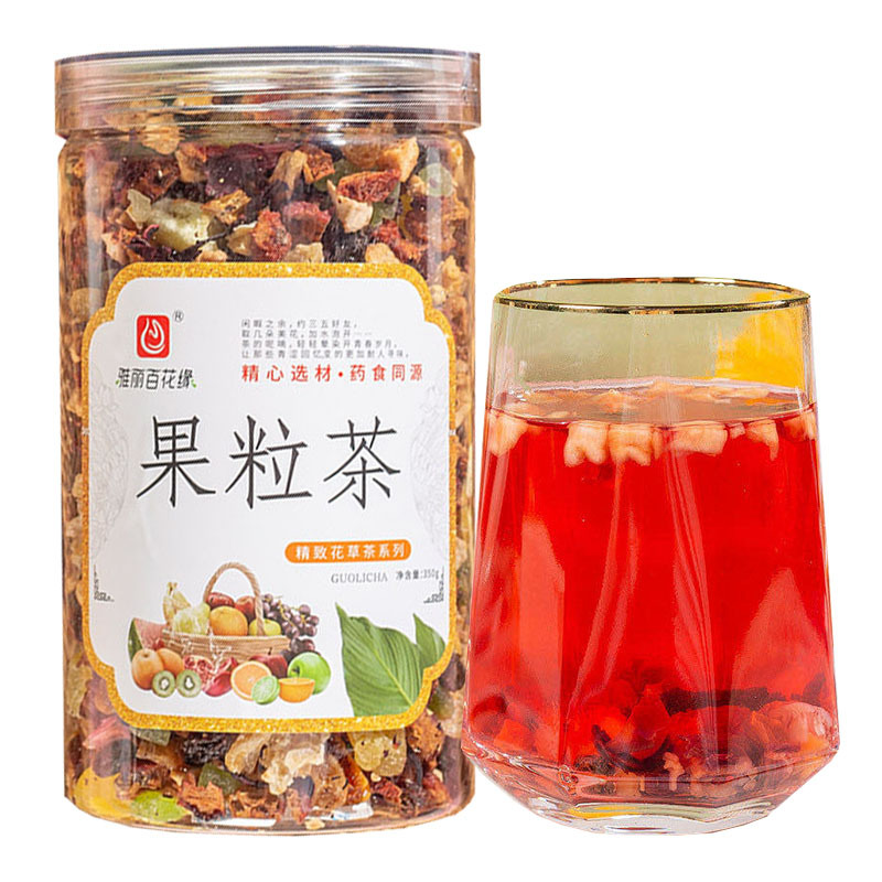 雅丽百花缘 水果粒茶350g 夏季网红水果茶