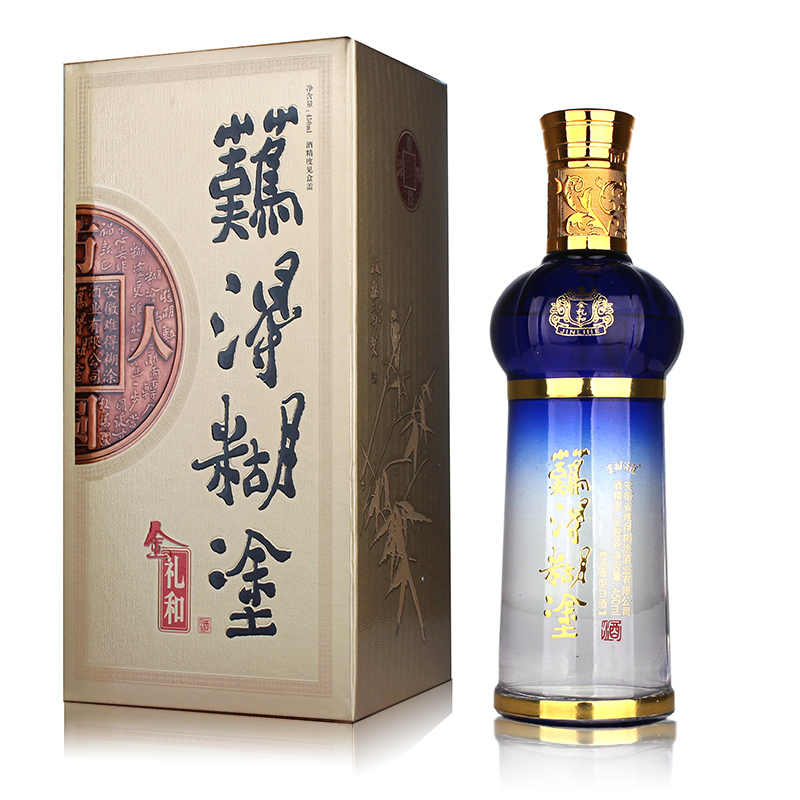 42度难得糊涂金礼和浓香型白酒450毫升纯粮酿造参数
