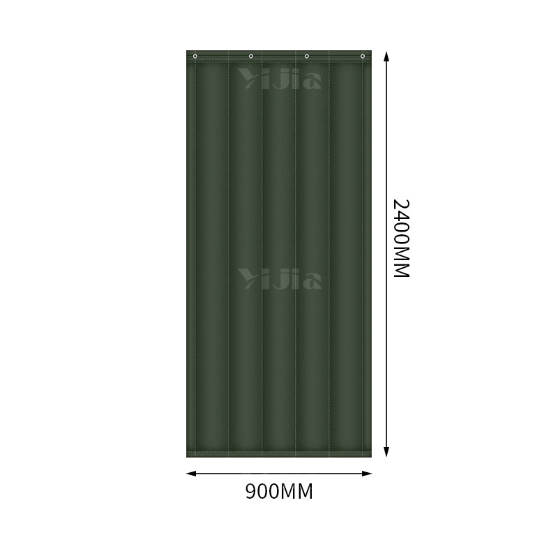 翌嘉YJ3111658 牛津布棉门帘保暖保温门帘防风防寒 绿色高清大图