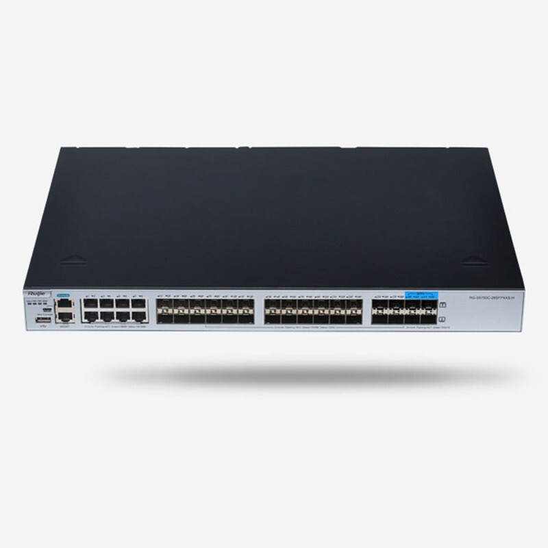 锐捷(Ruijie)24口千兆交换机RG-S5750C-28SFP4XS-H 高性能SFP光纤传输