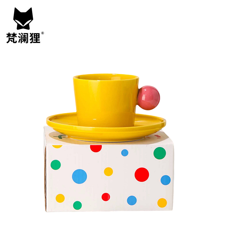 梵澜狸陶瓷咖啡杯碟礼盒套装TA65 套高清大图