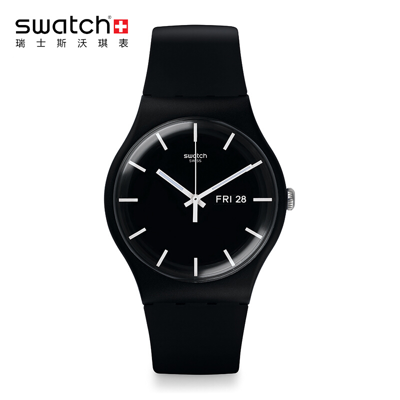 斯沃琪(SWATCH)手表 原创炫彩系列 简约休闲 树脂表带 男女通用石英表SUOB720