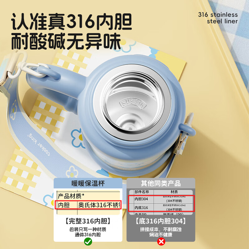 炊大皇 暖暖保温杯 奶酪冰淇淋 650ML NN68A2.高清大图