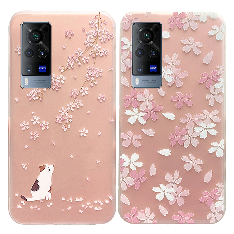 vivox60手机壳少女款x60pro透明磨砂硅胶软壳vivix60por可爱卡通潮