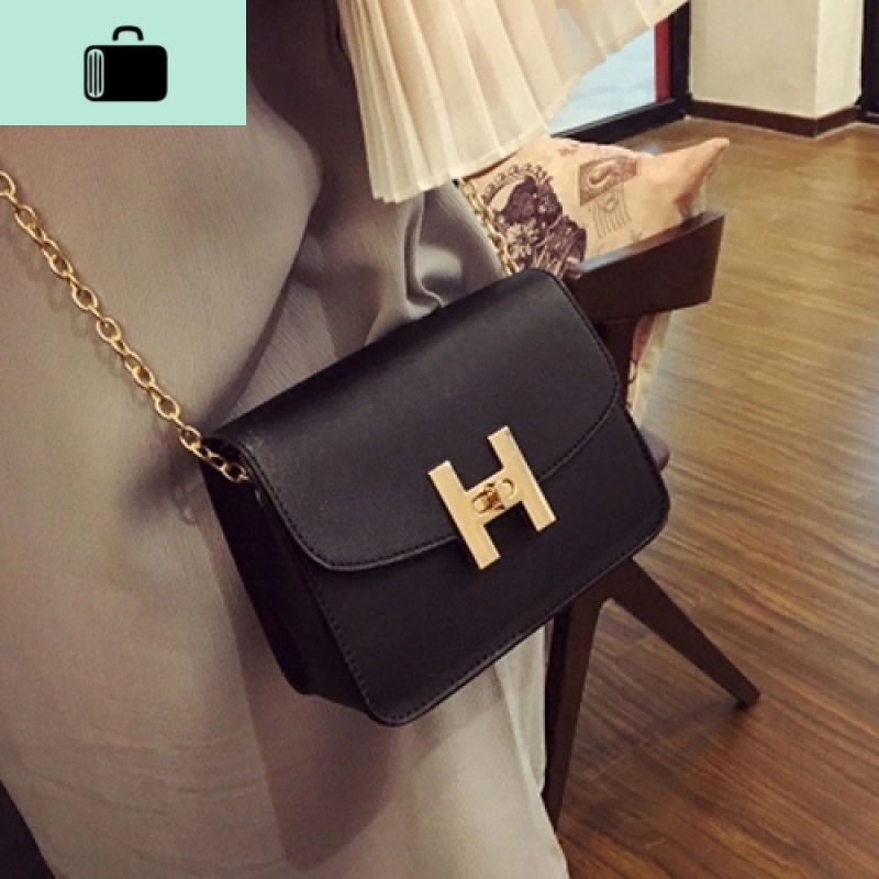 包包女新款女包小方包迷你包链条包女士单肩包斜挎包斜跨小包包NEWLAKE 经典黑