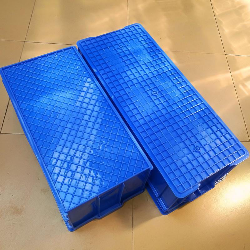 加厚加长24号塑料周转箱 收纳箱300窄箱物流箱工具箱长方形塑料盒 三维工匠高清大图