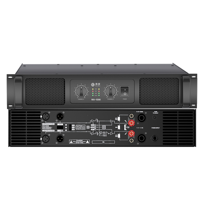惠度(HuiDu)专业双通道纯后级功放机 MA-1200(销售单位:台)高清大图