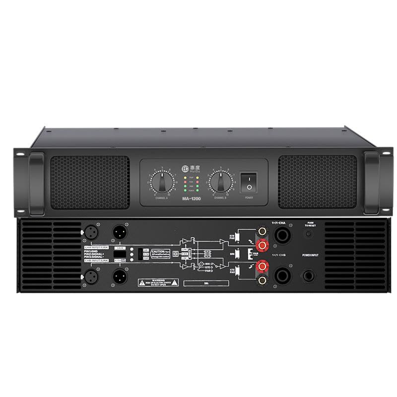 惠度(HuiDu)专业双通道纯后级功放机 MA-1200(销售单位:台)图片
