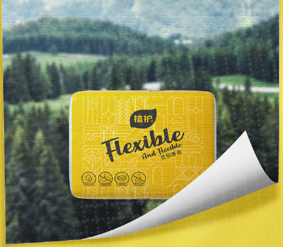 植护阳光心情柔韧纸面巾 6包*4提15225770205*4家用办公室用抽纸纸巾