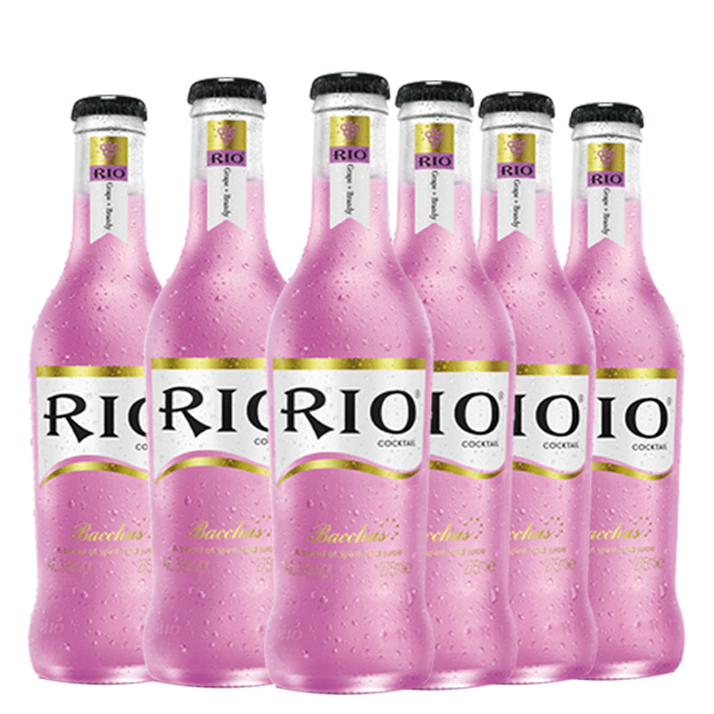 锐澳(RIO)洋酒 鸡尾酒 预调酒果酒 葡萄味 275ml*6瓶