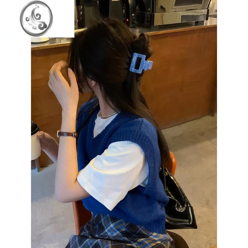 JiMi韩国方形醋酸发夹女后脑勺抓夹小号ins发抓半扎发鲨鱼夹发卡