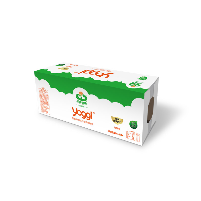 Arla爱氏晨曦常温酸奶黄桃味200ml×24