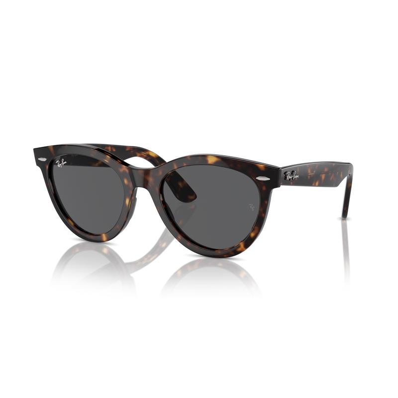 RayBan时尚大方男士成人太阳镜复古渐变清棕镜片设计 Havana_Dark_Grey_Solid_Color