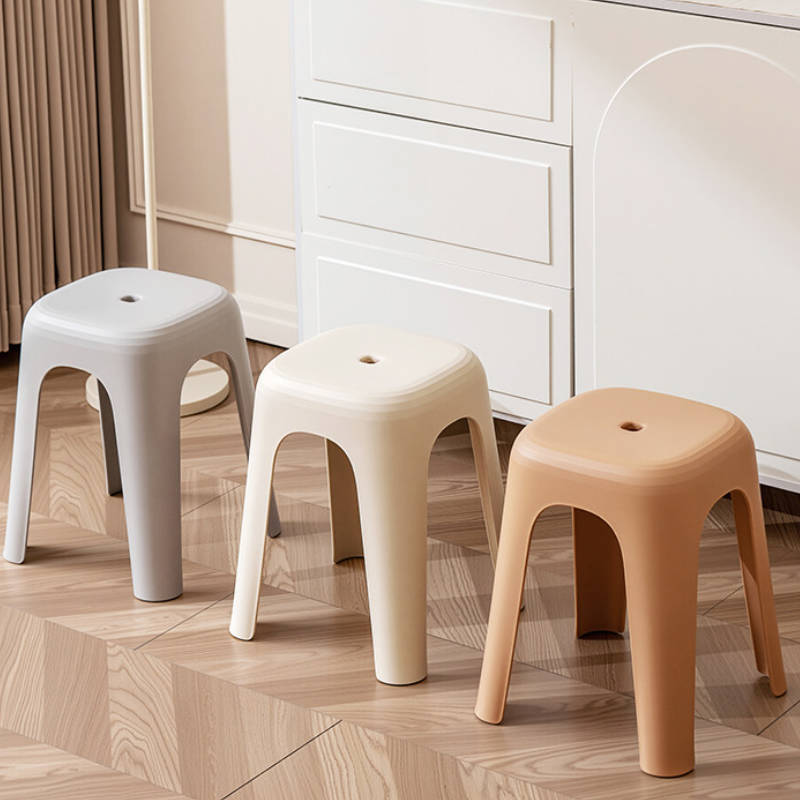 禧天龙 可叠放加厚塑料凳 D-2124 长37*宽37*高45cm高清大图