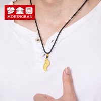 梦金园 黄金吊坠足金999吉祥神兽古法工艺挂坠 男女款