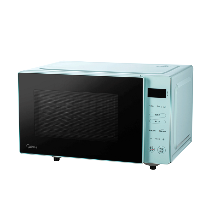 美的(Midea)家用平板加热微波炉20L一键解冻简易操作微波杀菌5档活力