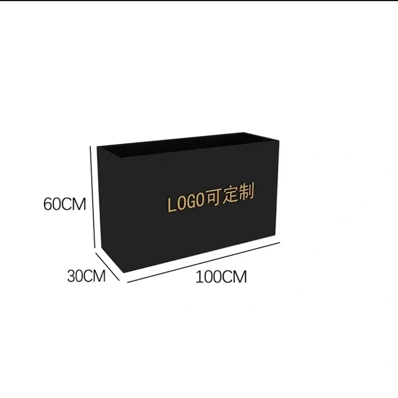 户外镀锌钢花箱组合外摆隔断花槽种绿化种植箱尺寸:100*30*60cm高清大图