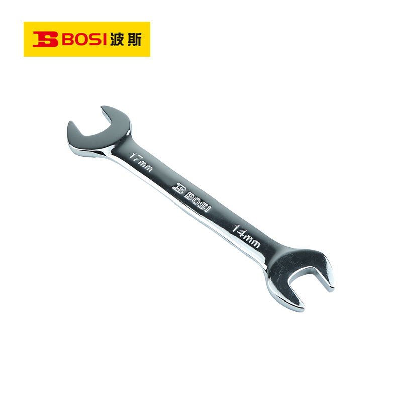 波斯(BOSI)精品开口扳手(14x17mm)把高清大图
