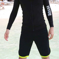 游泳衣男加大舒适泳装时尚潜水服平角宽松沙滩裤新款冲浪运动泡温泉度假专业冲浪外女士假两件短裤加长裤
