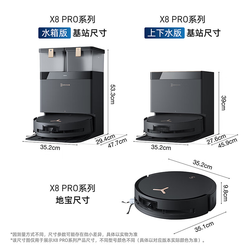 科沃斯(ECOVACS)X8PROPLUSAI扫地机器人恒压滚筒活洗洗地机器人扫拖一体自动清洗智能家用水箱版DEX56高清大图